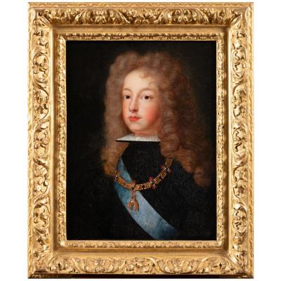 Portrait Of Philippe V Of Spain - French School Around 1700