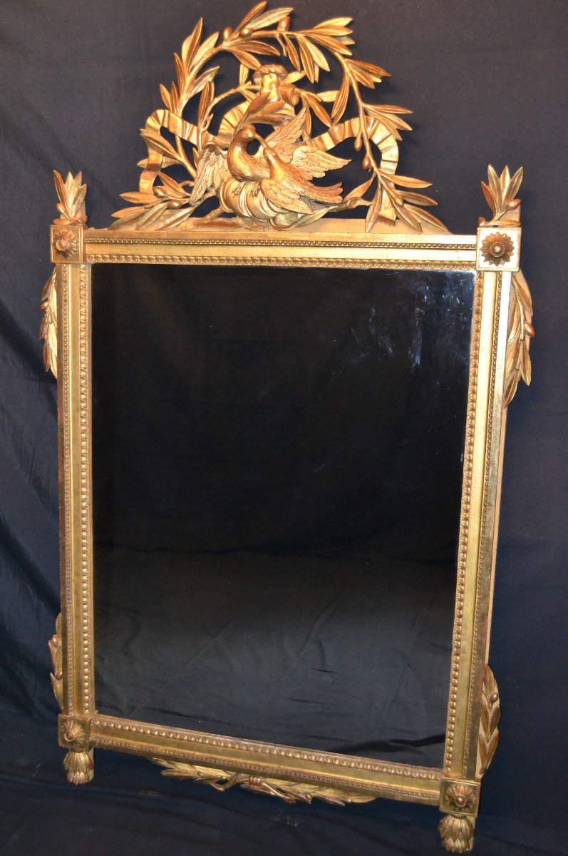 Large Louis XVI Period Mirror-photo-2