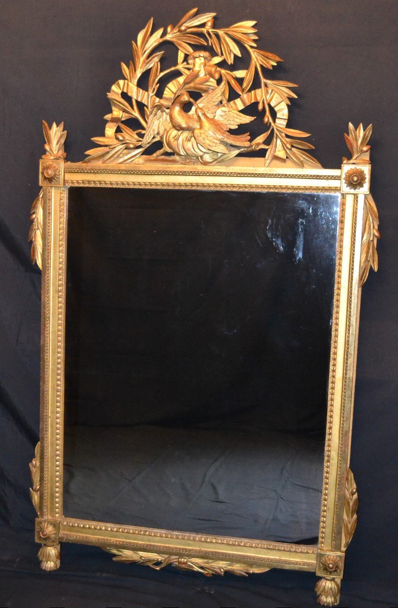 Large Louis XVI Period Mirror-photo-3