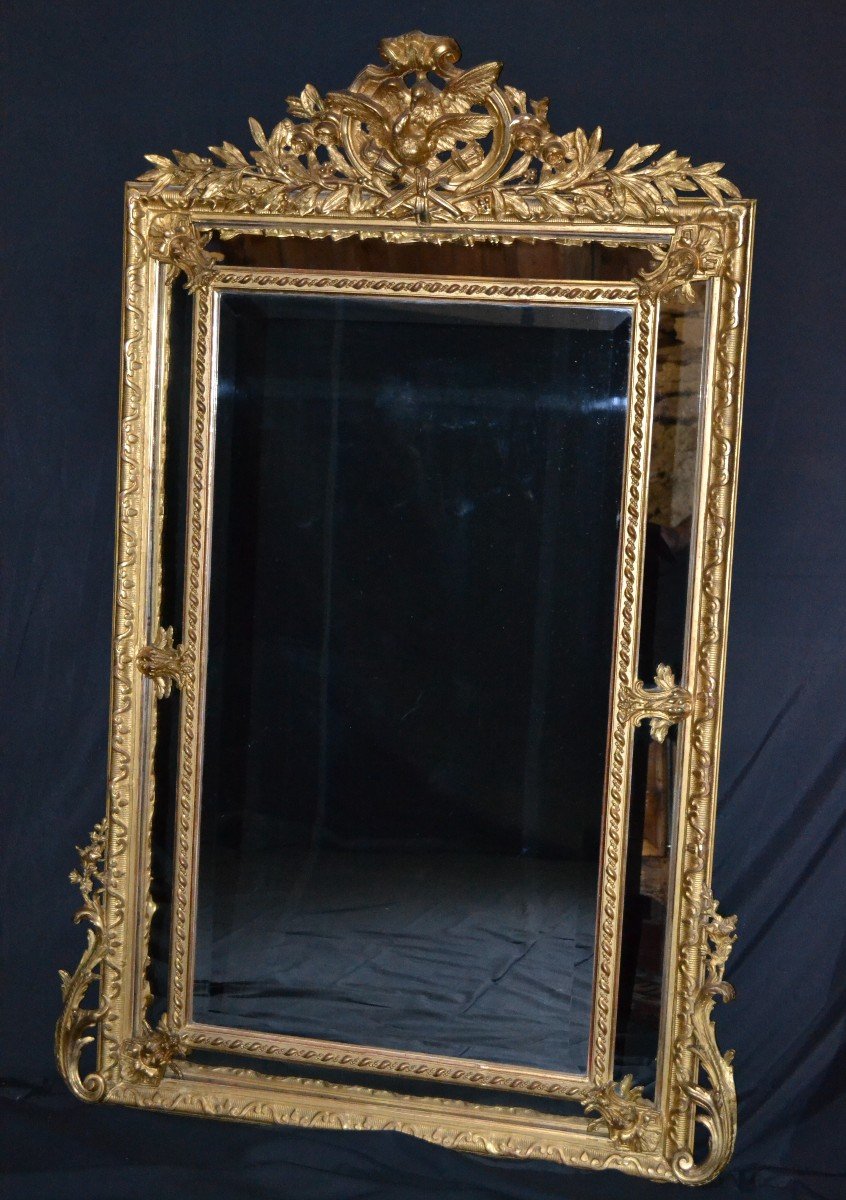 Gand Miroir à Parecloses - XIXème Siècle-photo-1