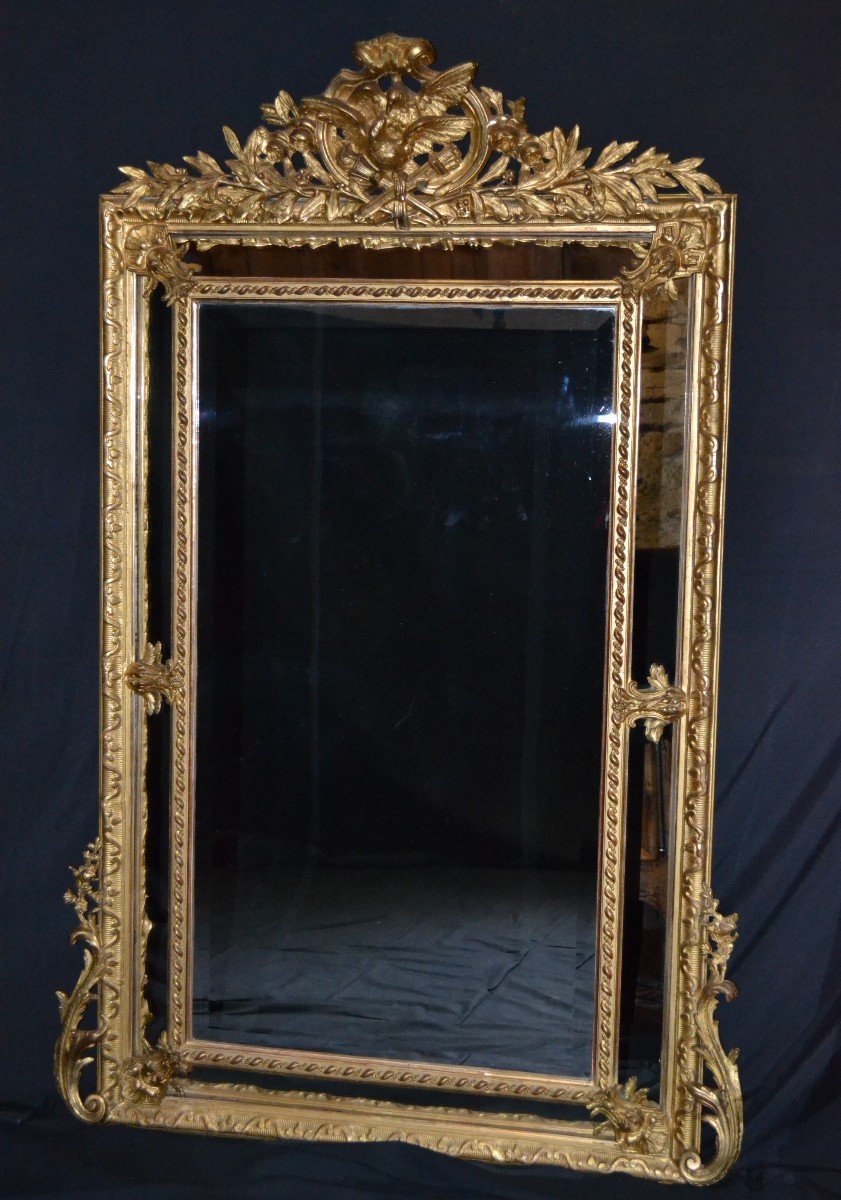 Gand Miroir à Parecloses - XIXème Siècle-photo-2