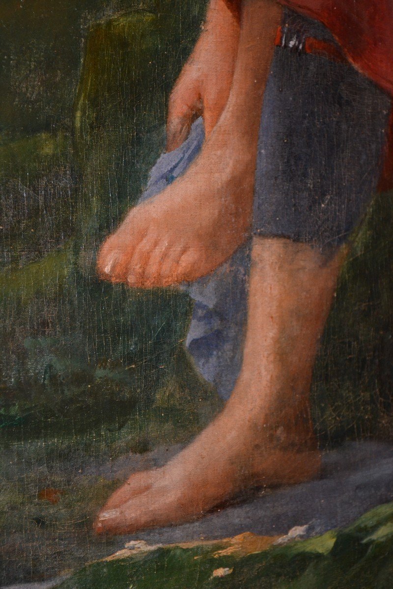 Important Oil On Canvas By "charles Bricoux" - Late XIXth C.-photo-2