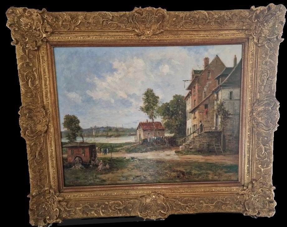 Huile Sur Toile De Gustave Mascart-photo-2