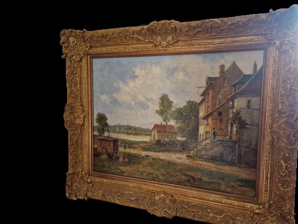 Huile Sur Toile De Gustave Mascart-photo-8