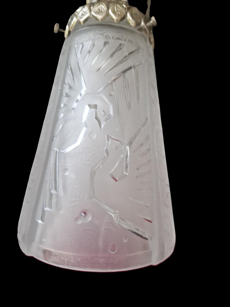 Art Deco Chandelier By Muller Frères Lunéville-photo-4