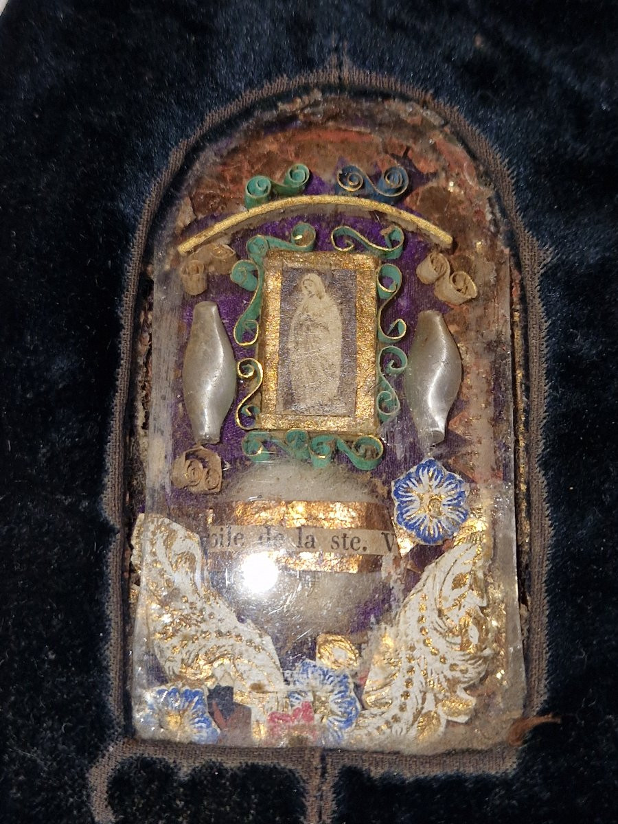 Reliquaire - Voile De La Sainte Vierge - XIXème-photo-1