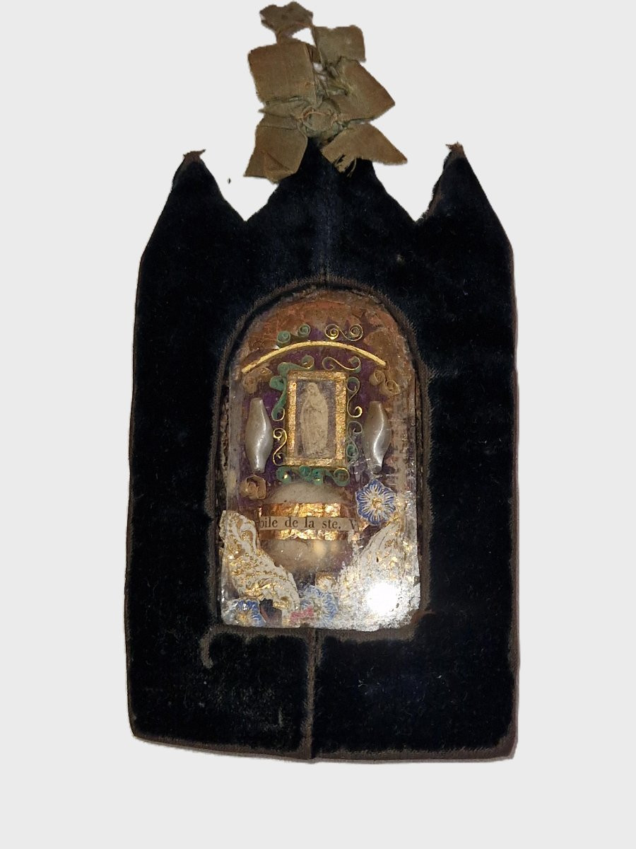 Reliquaire - Voile De La Sainte Vierge - XIXème-photo-2