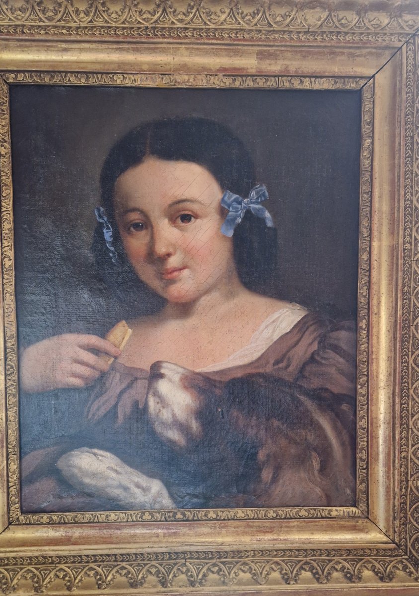 Portrait de Jeune Fille Début XIXème -photo-3