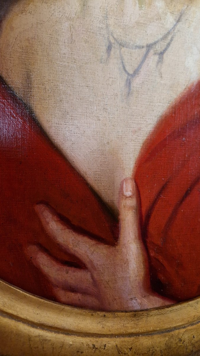 Portrait Of A Young Woman - Beginning Of The 20th Century - Art Nouveau Era-photo-3