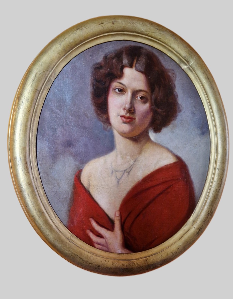 Portrait Of A Young Woman - Beginning Of The 20th Century - Art Nouveau Era