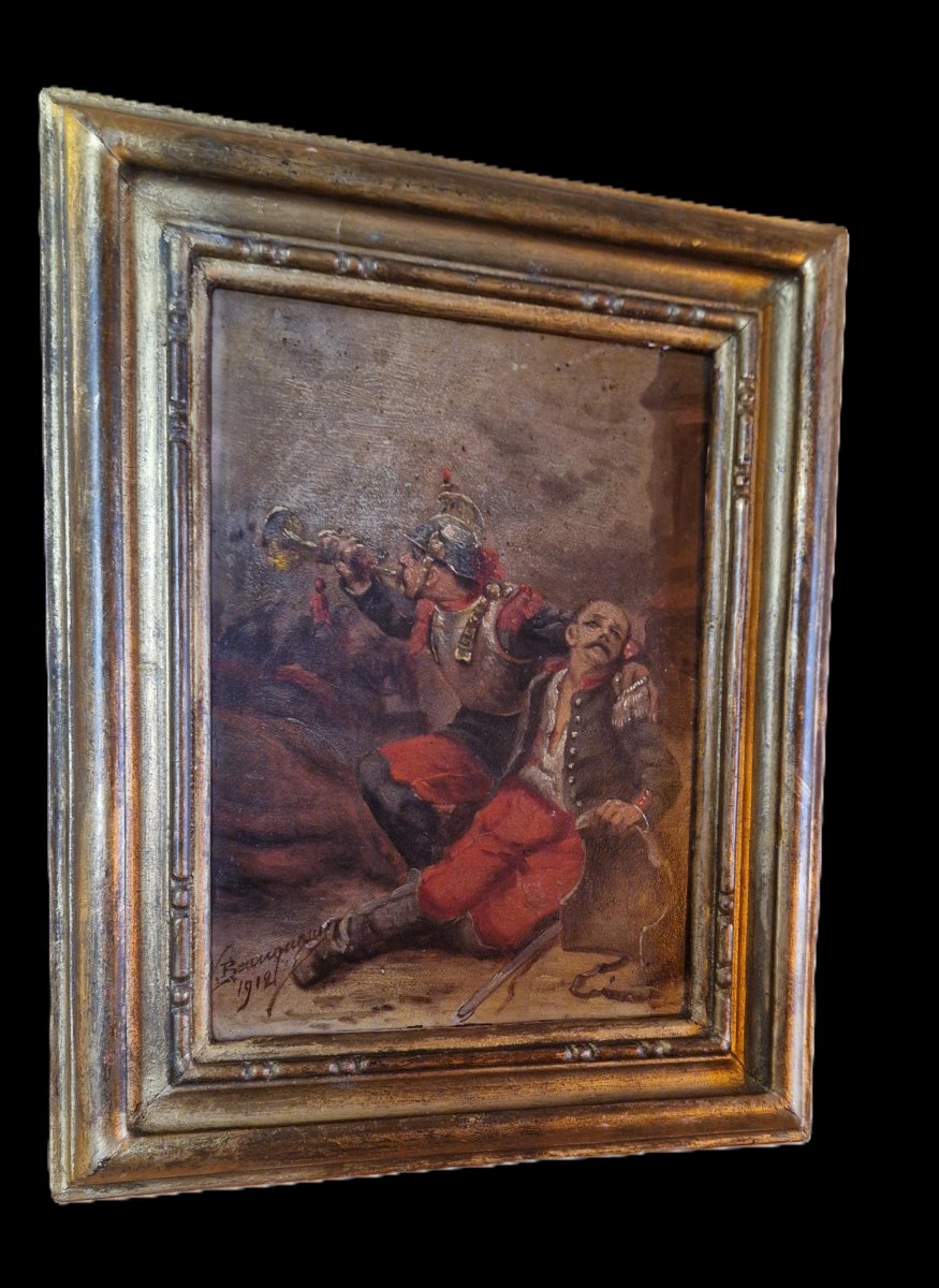 Oil Painting On Panel, 19th Century - Wilfrid Constant Beauquesne-photo-3