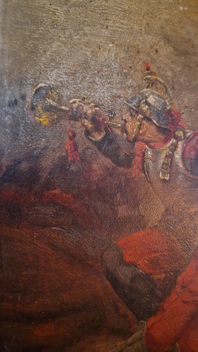 Oil Painting On Panel, 19th Century - Wilfrid Constant Beauquesne-photo-1