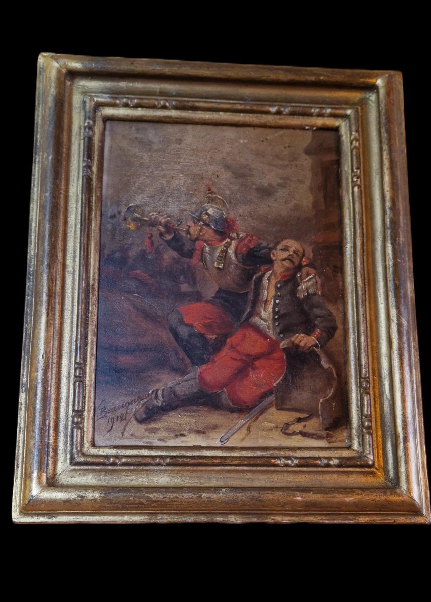 Oil Painting On Panel, 19th Century - Wilfrid Constant Beauquesne-photo-5