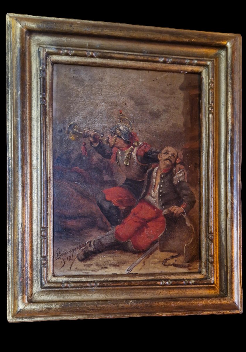 Oil Painting On Panel, 19th Century - Wilfrid Constant Beauquesne-photo-7
