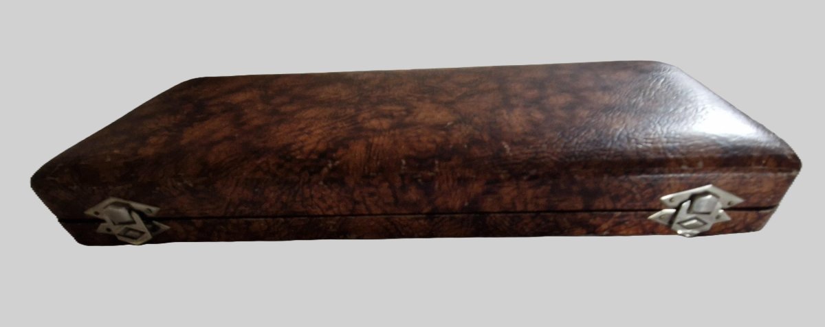 Solid Silver Fish Serving Set - 19th Century-photo-8