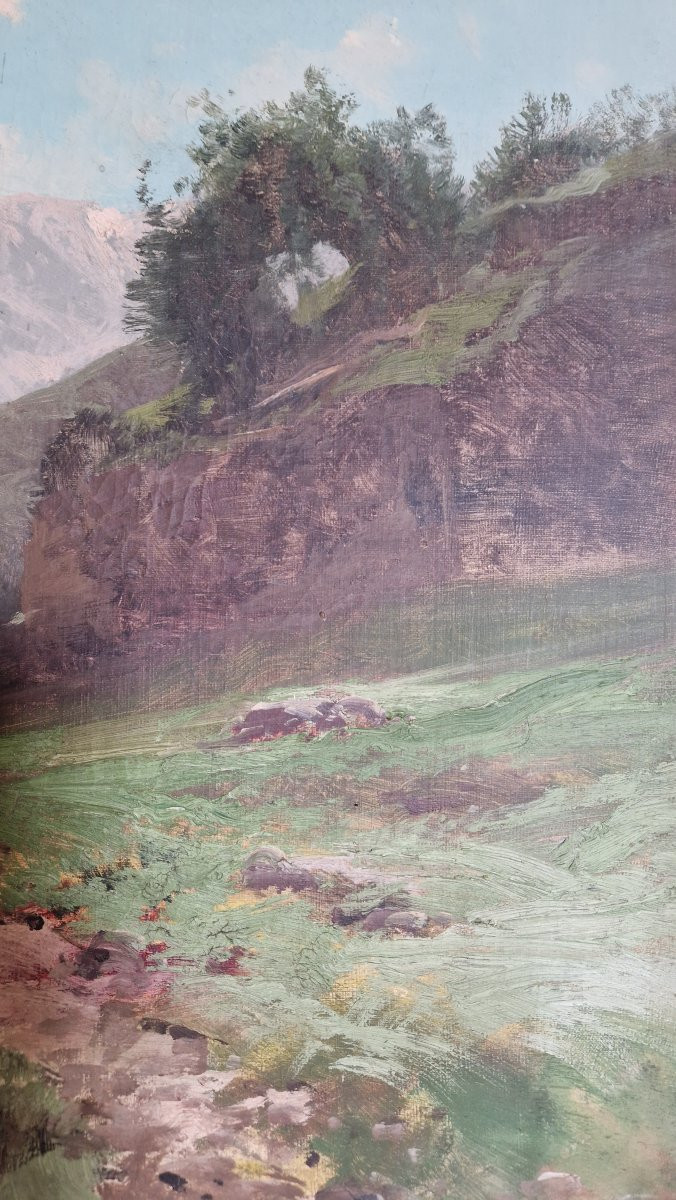 Huile  Sur Toile De Roger Godchaux-photo-6