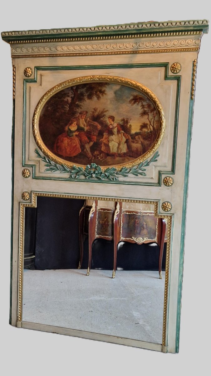 Grand Trumeau De Style Louis XVI - XIXème Siècle-photo-2