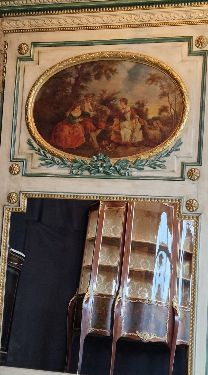 Grand Trumeau De Style Louis XVI - XIXème Siècle-photo-4