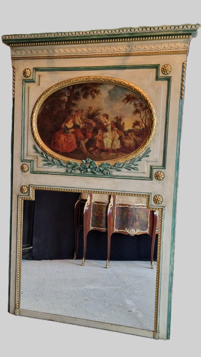 Grand Trumeau De Style Louis XVI - XIXème Siècle
