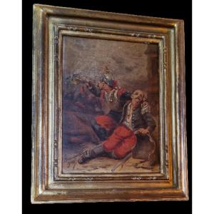 Peinture Huile sur Panneau XIXème Siècle - Wilfrid Constant Beauquesne