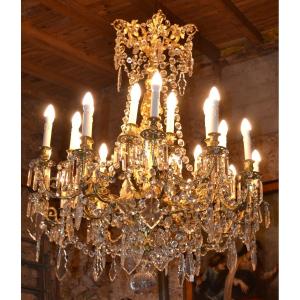 Important XIXth Century Chandelier, 24 Points Of Light