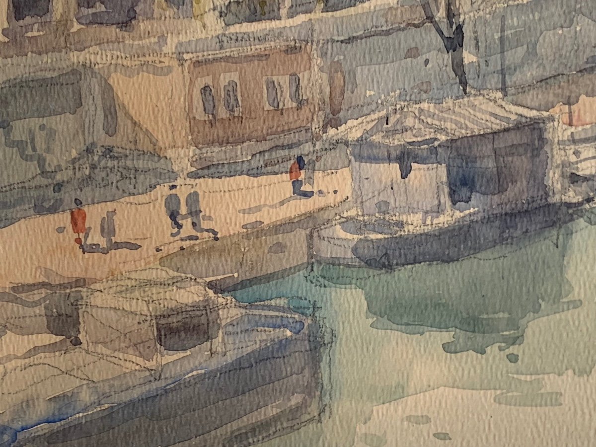 Mikola Krycevski (1898 - 1961) "Vue du Pont des Arts et de l'Institut de France" Avril 1958 Ukraine-photo-2