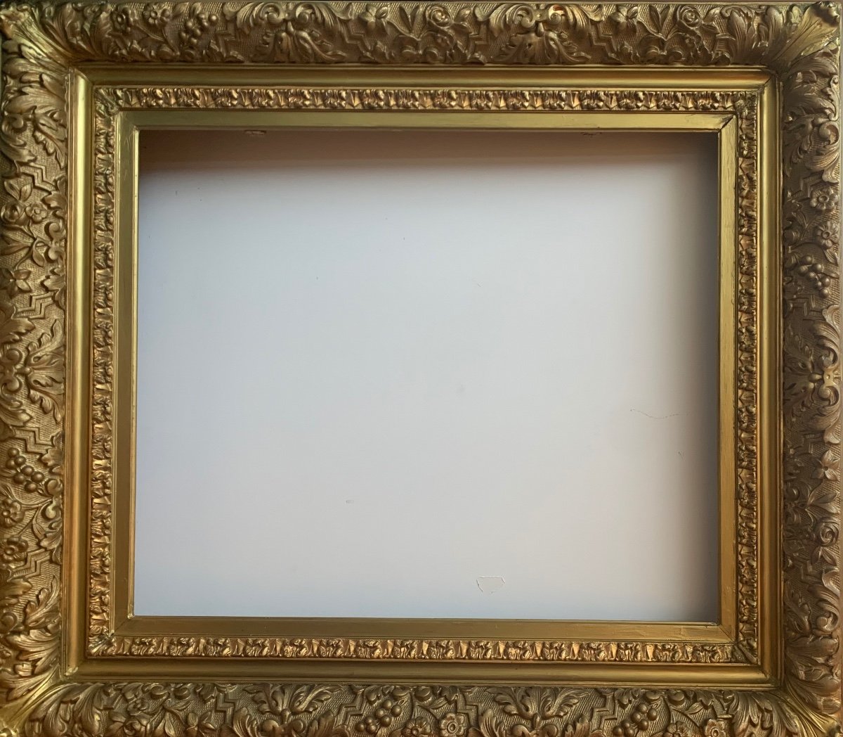 Old Carved And Gilded Frame From The End Of The 19th Century - P. Hombert Fils - 48 X 57 Cm