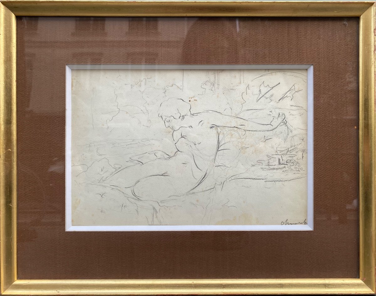 Lot Of Four Drawings By Paul Chmaroff (1874-1950) -photo-5