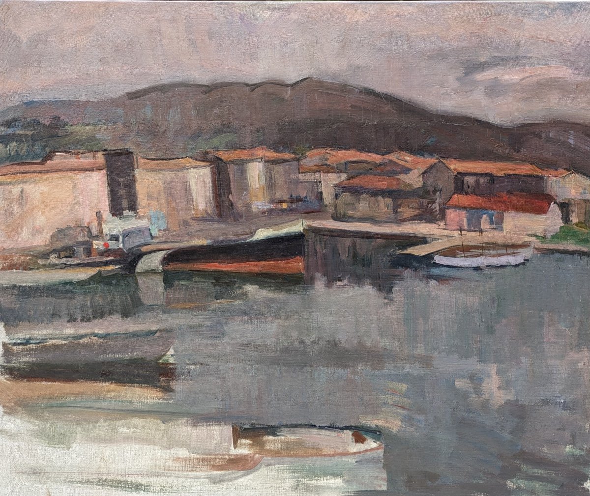 Adolf Milich (1884-1964) View Of A Port 