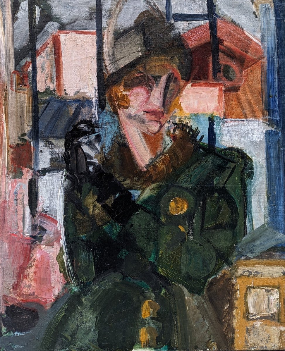 André Favory (1889-1937)  Femme Dans Un Atelier 