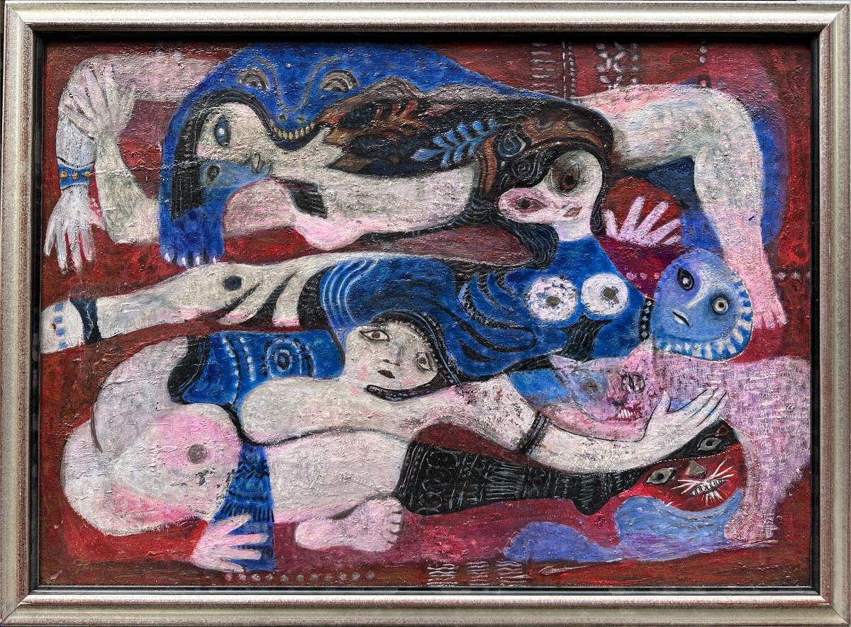 Jean Olin (1894-1972), "surrealist Figures"-photo-2