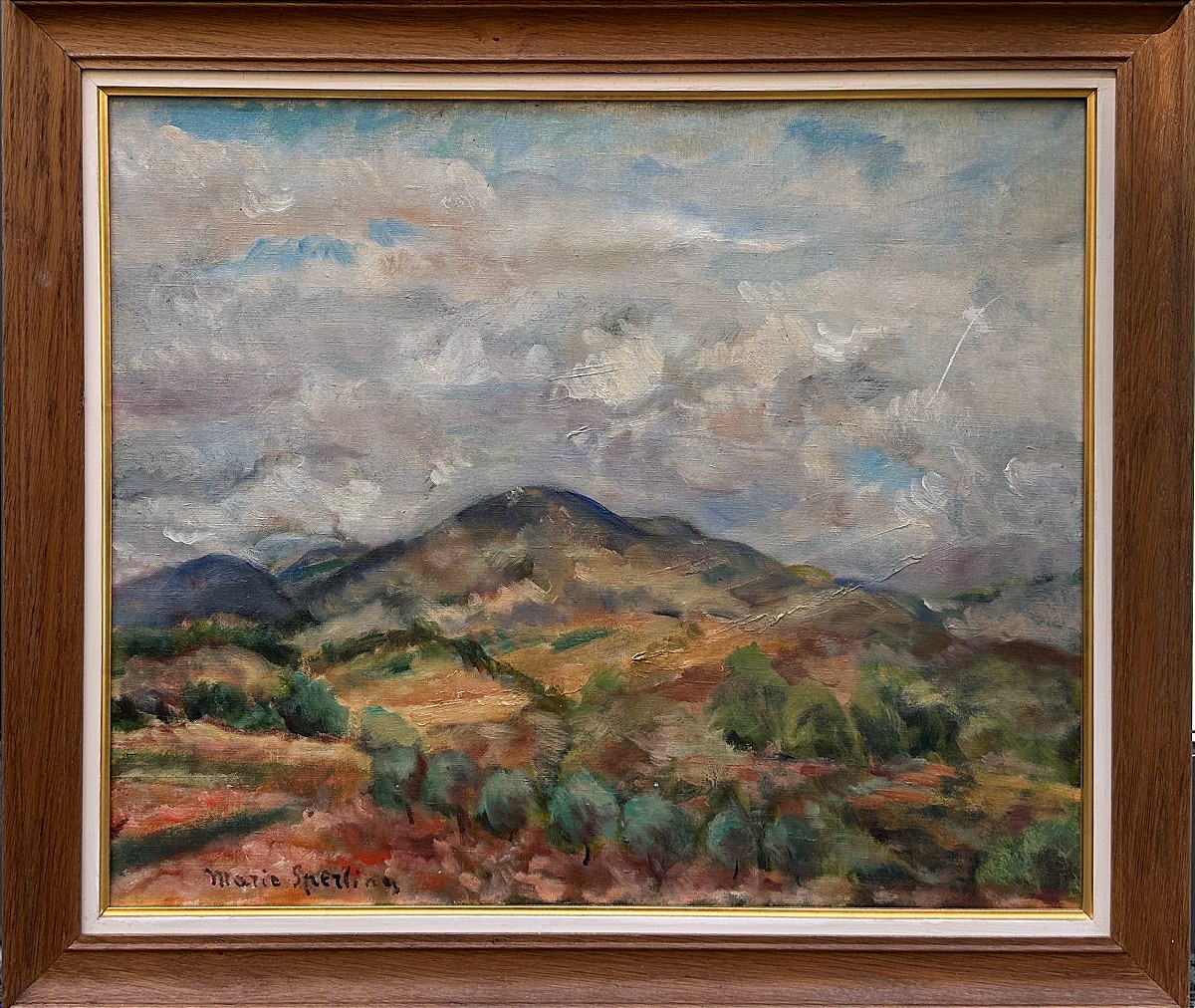Maria Sperling (1898-1995), "Montagnes Vers Aix En Provence"-photo-2