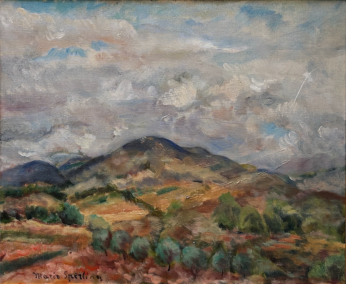 Maria Sperling (1898-1995), "Montagnes Vers Aix En Provence"