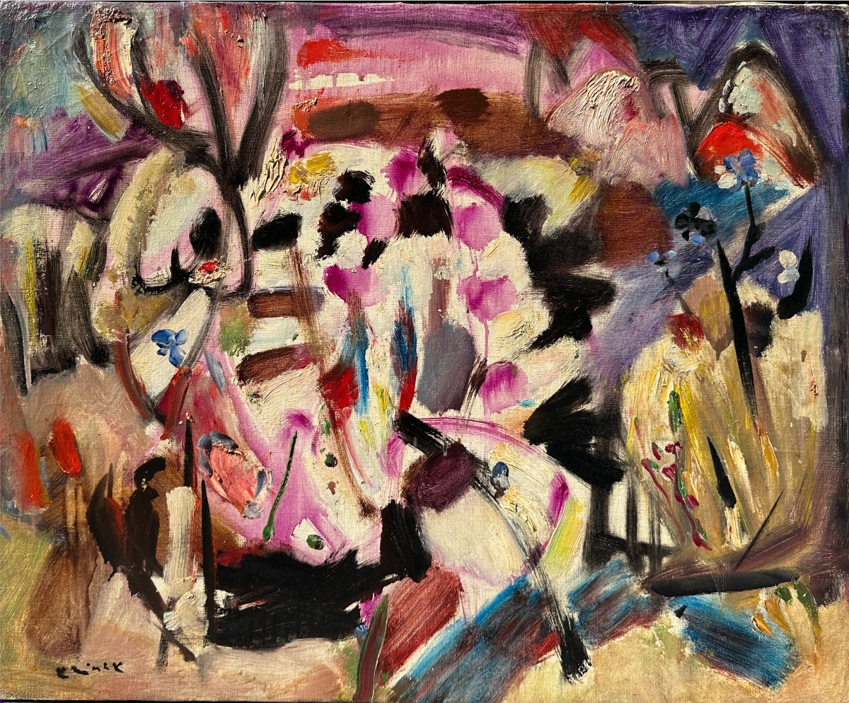 Ludwig Klimek (1912-1992), "abstract Landscape"