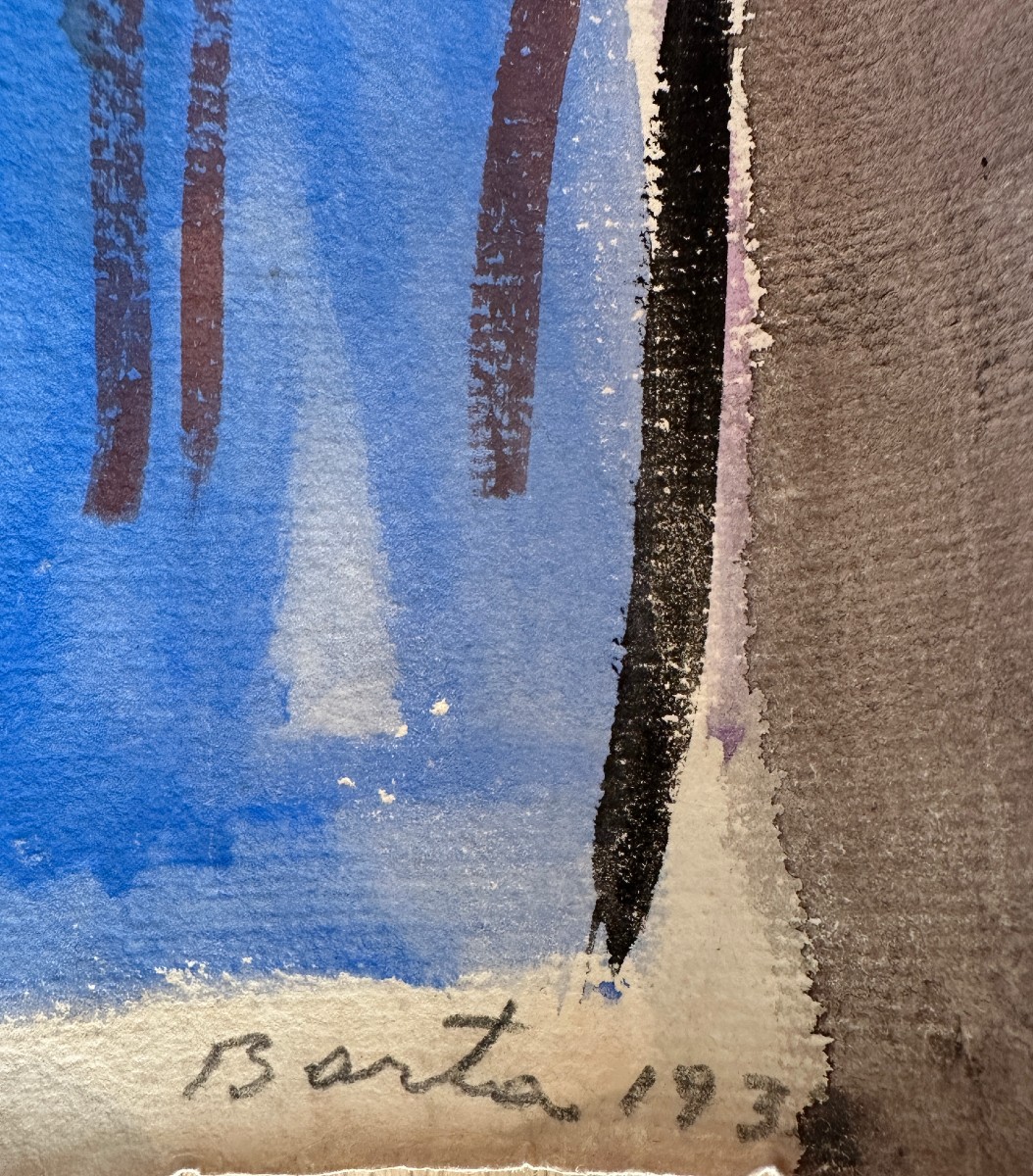 Laszlo BARTA (1902-1961), "Portrait de jeune garçon"-photo-2