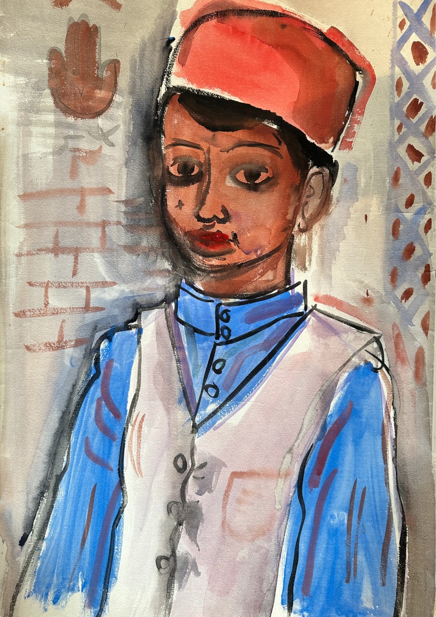 Laszlo BARTA (1902-1961), "Portrait de jeune garçon"