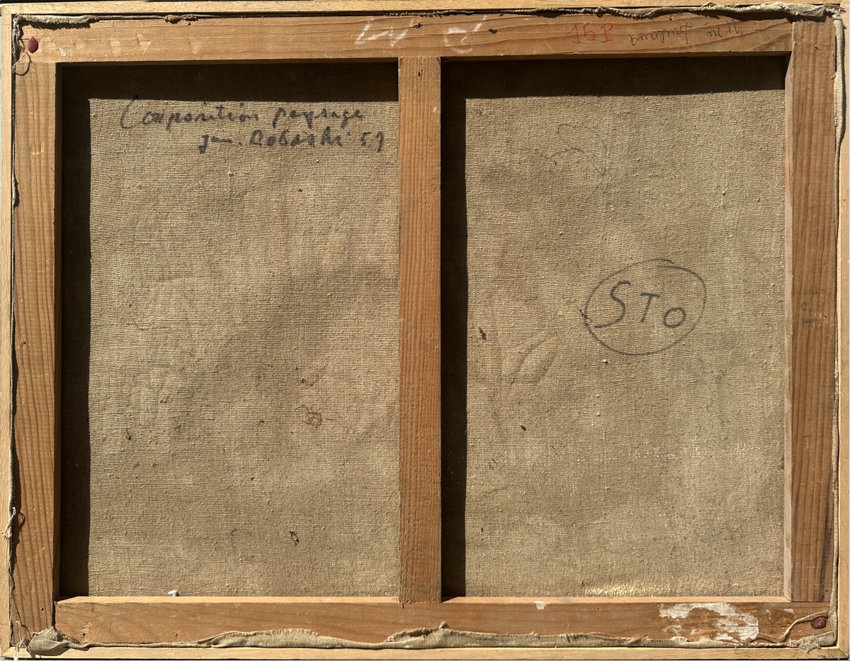 Jun DOBASHI (1910-1975), "Composition Paysage" -photo-4
