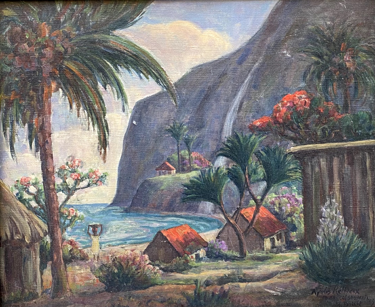 French School Of The 20th Century Landscape Of The Islands 