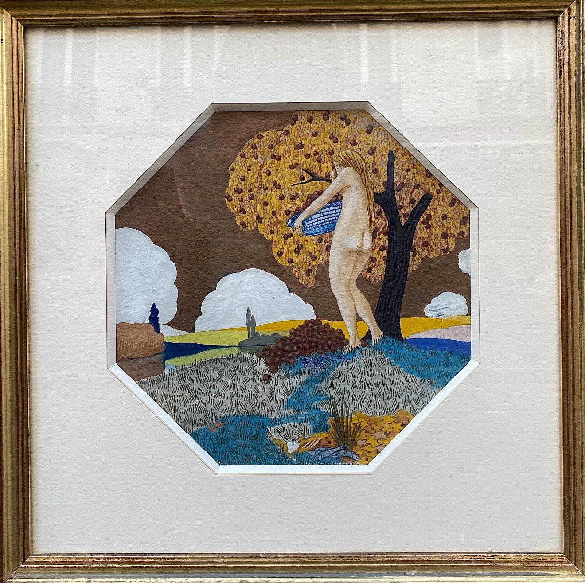 Nicola Alexandrescu (1884-1957) Romania Project Decorations Of The Four Seasons Autumn -photo-2