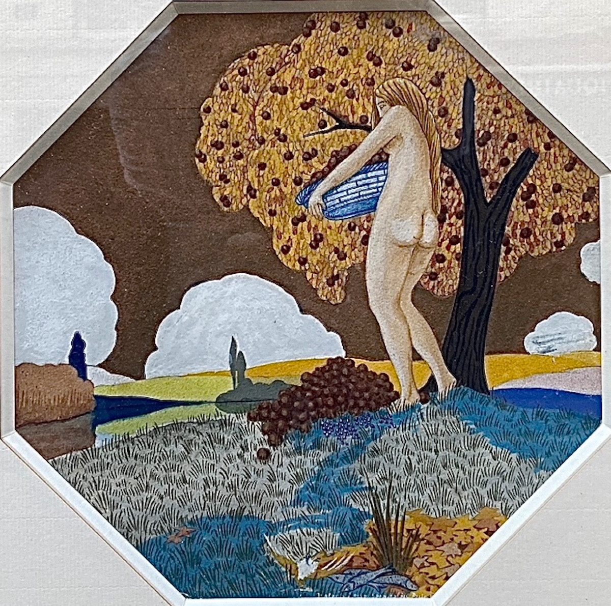 Nicola Alexandrescu (1884-1957) Romania Project Decorations Of The Four Seasons Autumn 