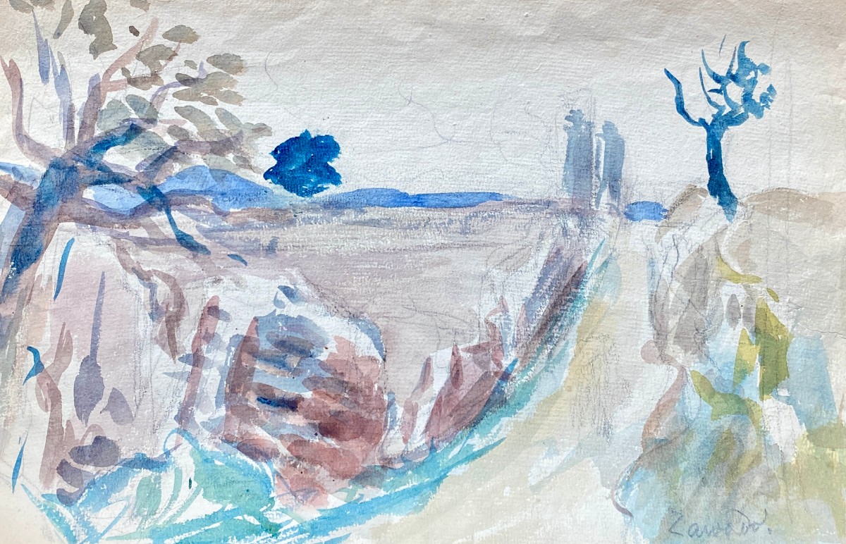 Jan Waclaw Zawadowski Known As Zawado (1911-1982) Poland Small Road From Galicia To Aix En Provence 