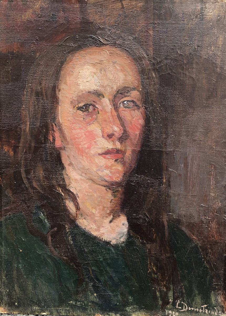 Lucia Demetriade Balacescu (1895- 1979) Roumanie Portrait d'homme