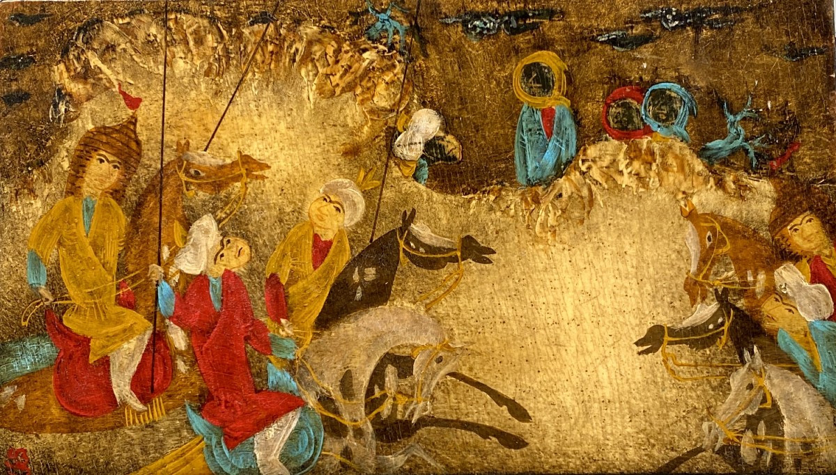 Felix Varla (1903 Kutaisi - 1986 Paris) Battle Scene 