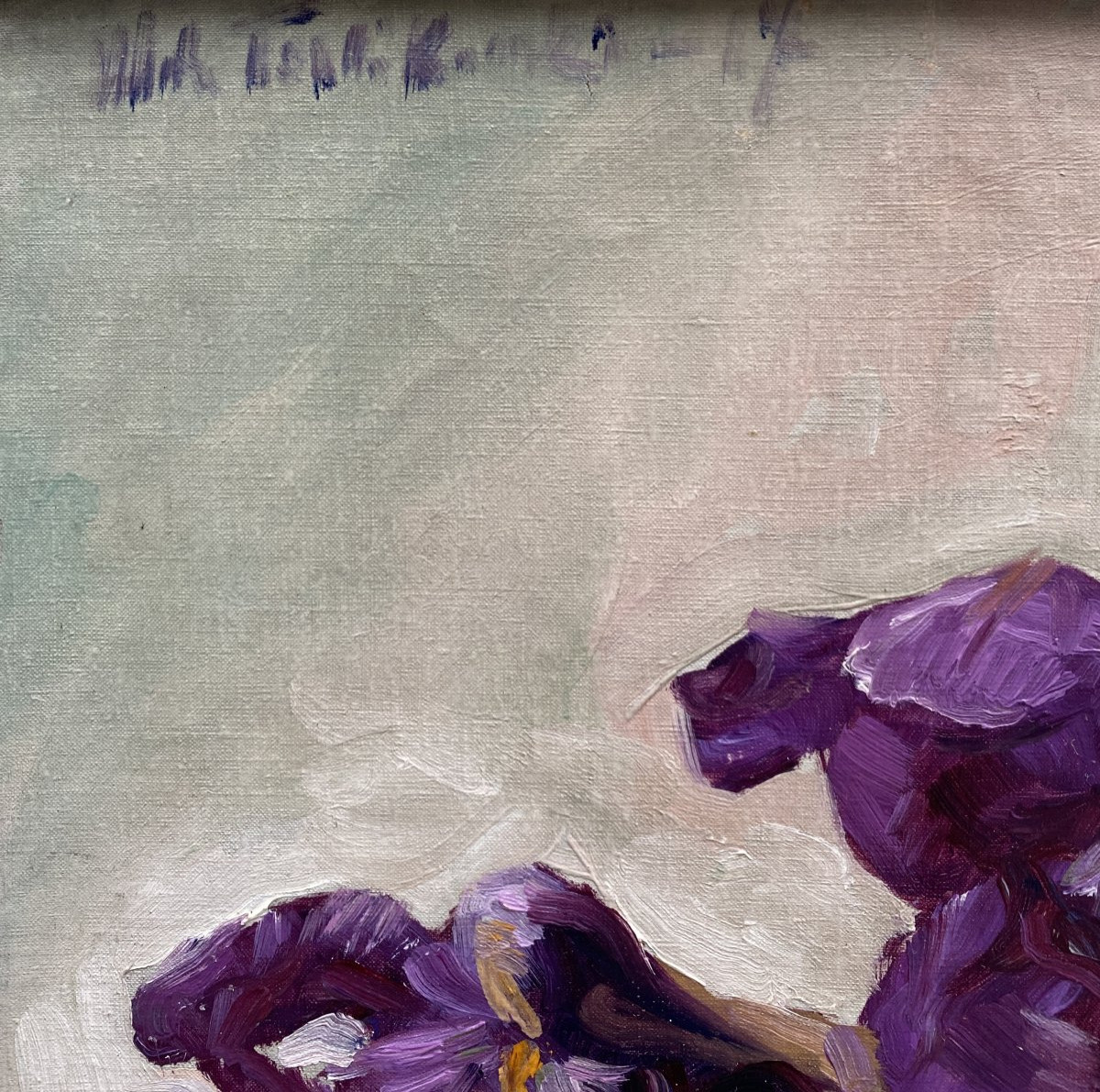 Vladimir de Terlikowski (1873 Poraj - 1951 Paris) Pologne Nature morte aux iris -photo-3