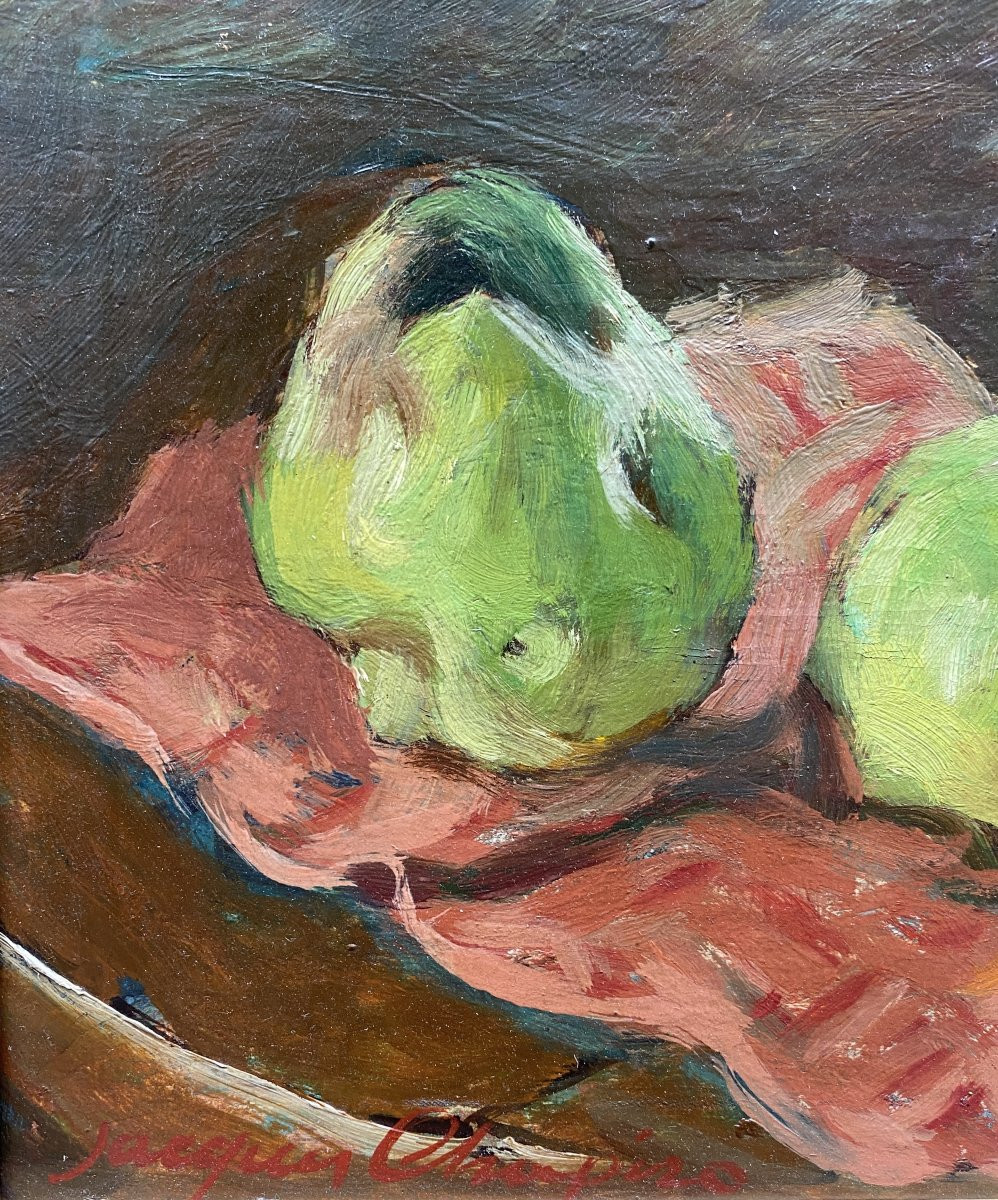 Jacques Chapiro (1887 Dvinsk - 1972) Lithuania Russian Empire Still Life With Quinces -photo-3