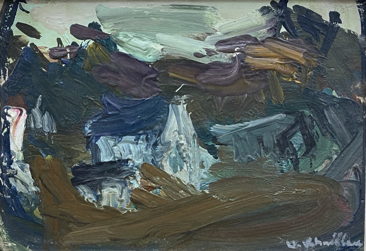 Vasyl Khmeluk (berezivka 1903 - 1986) Ukraine Landscape 