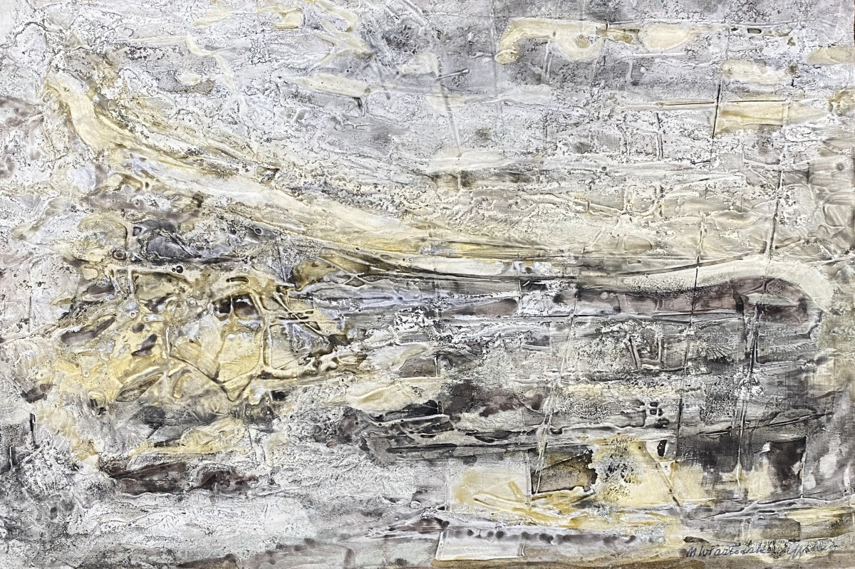 Maria Wlazłowska Epstein (1911 Urzejowice - 1971 Gdynia) Poland Abstract Composition 