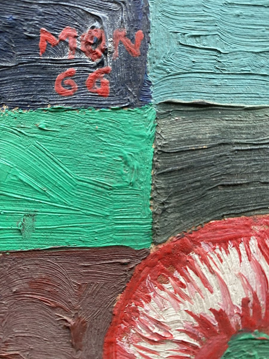 Yuri Vasiliev Mon (1925-1990) Russie Composition abstraite -photo-3