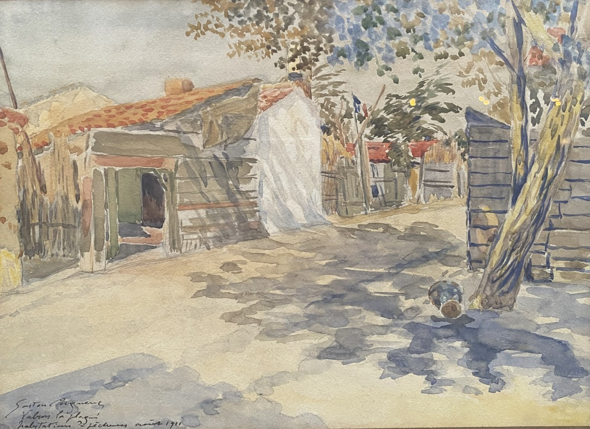 Jean Gaston Cugnenc (1867-1928 Béziers) Vabron Beach 