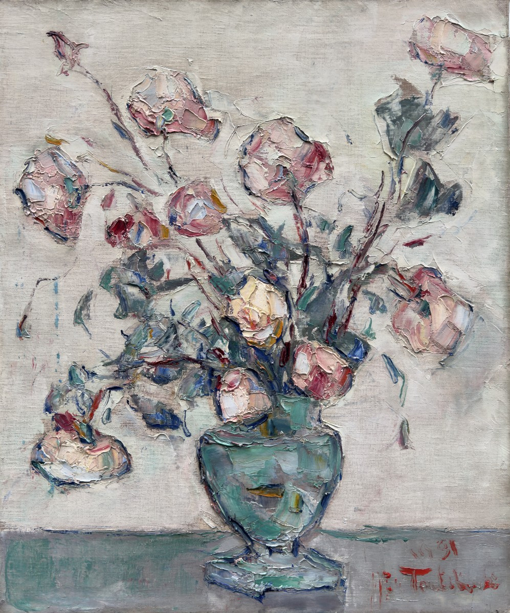 Vladimir De Terlikowski (1873 Poraj - 1951 Paris) Poland Still Life With Flowers 
